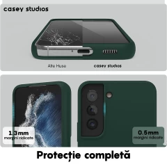 Husa Samsung Galaxy S22 Plus Casey Studios Premium Soft Silicone Dark Marine Green