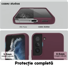 Husa Samsung Galaxy S22 Plus Casey Studios Premium Soft Silicone Burgundy