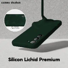 Husa Samsung Galaxy S23 Casey Studios Premium Soft Silicone Dark Marine Green