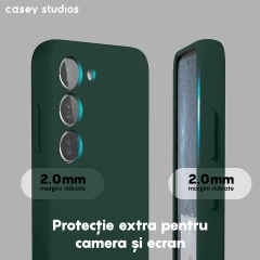 Husa Samsung Galaxy S23 Casey Studios Premium Soft Silicone Dark Marine Green