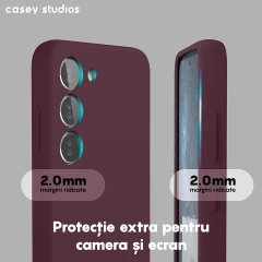 Husa Samsung Galaxy S23 Casey Studios Premium Soft Silicone Burgundy