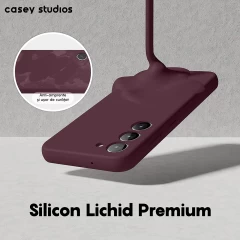 Husa Samsung Galaxy S23 Casey Studios Premium Soft Silicone Burgundy