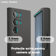 Husa Samsung Galaxy S23 Ultra Casey Studios Premium Soft Silicone Negru