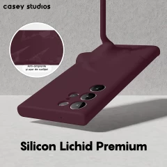 Husa Samsung Galaxy S23 Ultra Casey Studios Premium Soft Silicone Burgundy