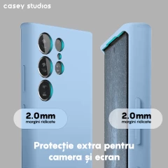 Husa Samsung Galaxy S23 Ultra Casey Studios Premium Soft Silicone Light Blue