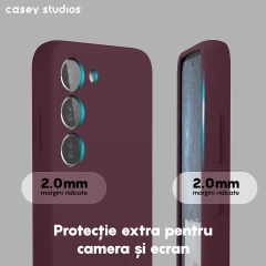 Husa Samsung Galaxy S23 Plus Casey Studios Premium Soft Silicone Burgundy