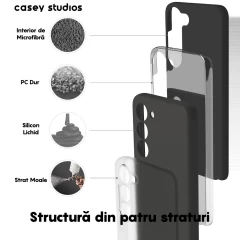 Husa Samsung Galaxy S23 Plus Casey Studios Premium Soft Silicone Negru