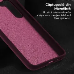 Husa Samsung Galaxy S23 Plus Casey Studios Premium Soft Silicone Burgundy