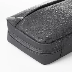 Geanta pentru Accesorii Waterproof cu Fermoar - Hoco (GM106) - Grey Negru