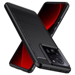 Husa pentru Xiaomi 13T / 13T Pro - Techsuit Carbon Silicone - Black