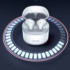 Casti in-ear wireless USAMS, TWS earbuds, Bluetooth, BHUSY01 - White White