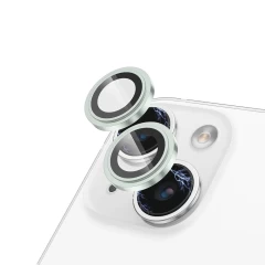 Folie pentru iPhone 15 / 15 Plus - Lito S+ Camera Glass Protector - Green Verde