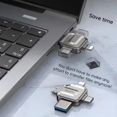 Stick Memorie, USB, Type-C, 128GB - Yesido (FL15) - Grey Gri