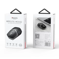 Yesido - Wireless Mouse (KB16) - 2.4G Connection, 1600DPI, Low Noise - Black Negru