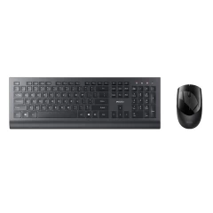 Yesido - Wired Keyboard and Mouse Set (KB13) - 2.4G Connection, Ergonomic Design - Black Negru