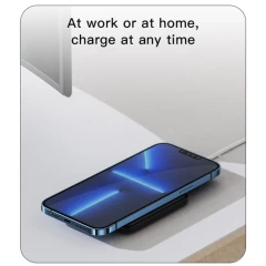 Yesido - Wireless Charger (DS15) - for Phone, Horizontal and Vertical Charging, 15W - Black Negru