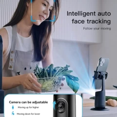 Selfie Stick Intelligent Face Recognition, 360° Rotation - Yesido (SF15) - Black Negru
