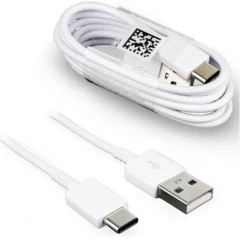 Cablu de Date USB Type-C, 3A, 1.2m - Samsung (EP-DN930CWE) - White (Bulk Packing) Alb