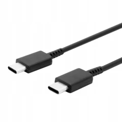 Cablu de Date Type-C la Type-C, 480Mbps, 2.1A, 1m - Samsung (EP-DA905BWE) - White (Bulk Packing) Alb