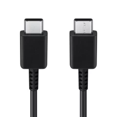 Cablu de Date USB-C la Type-C Fast Charging 3A, 1m - Samsung (EP-DA705BBEGWW) - Black (Bulk Packing) Negru