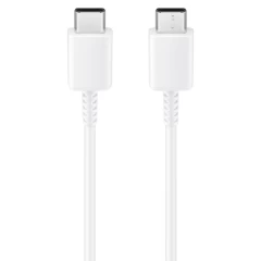 Samsung - Data Cable (EP-DW767JWE) - USB-C to Type-C, Fast Charging, 25W, 1.8m - White (Bulk Packing) Alb