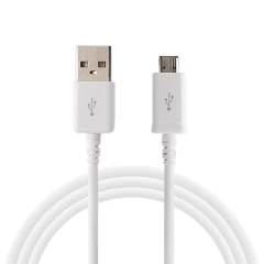 Cablu de Date USB la Micro-USB, 1m - Samsung (ECB-DU4AWE) - White (Bulk Packing) Alb