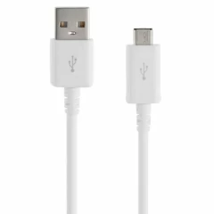 Cablu de Date USB to Micro-USB, 2A, 1.5m - Samsung (ECB-DU4EWE) - White (Bulk Packing) Alb