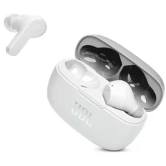 Casti in-ear Bluetooth cu microfon TWS - JBL (Wave 200) - White Alb