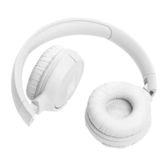 Casti Bluetooth on-ear cu microfon, pliabile - JBL (Tune 520) - White Alb