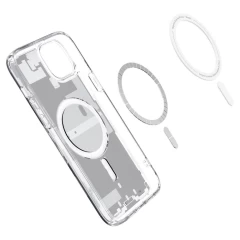 Husa pentru iPhone 15 - Spigen Ultra Hybrid MagSafe Zero One - White Alb