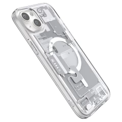 Husa pentru iPhone 15 - Spigen Ultra Hybrid MagSafe Zero One - White Alb