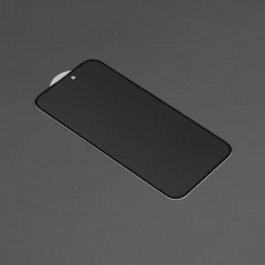 Folie pentru iPhone 15 Plus - Dux Ducis Tempered Glass Privacy - Black Negru