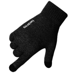 Manusi TouchScreen iWarm 1 Woolen ST0005 - Negru Negru