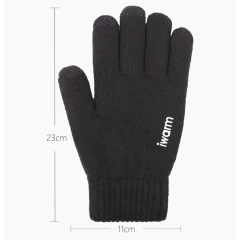 Manusi TouchScreen iWarm 1 Woolen ST0005 - Negru Negru