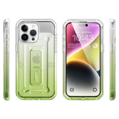 Husa pentru iPhone 15 Pro Max - Supcase Unicorn Beetle Pro - Gradient Green verde deschis