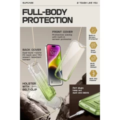 Husa pentru iPhone 15 Pro Max - Supcase Unicorn Beetle Pro - Gradient Green verde deschis