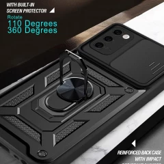 Husa pentru Samsung Galaxy S20 4G / S20 5G - Techsuit CamShield Series - Black Negru