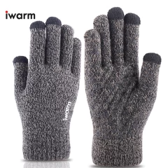 Manusi TouchScreen iWarm 1 Woolen ST0005 - Gri Gri