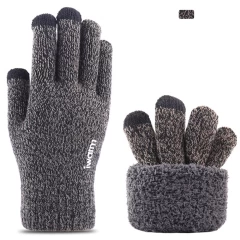 Manusi TouchScreen iWarm 1 Woolen ST0005 - Gri Gri