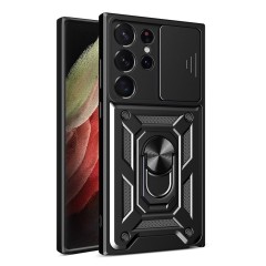 Husa pentru Samsung Galaxy S21 Ultra 5G - Techsuit CamShield Series - Black