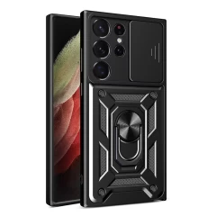 Husa pentru Samsung Galaxy S21 Ultra 5G - Techsuit CamShield Series - Black Negru