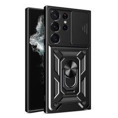 Husa pentru Samsung Galaxy S22 Ultra 5G - Techsuit CamShield Series - Black