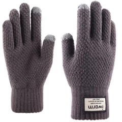 Manusi TouchScreen iWarm 2 Woolen ST0007 - Gri Gri