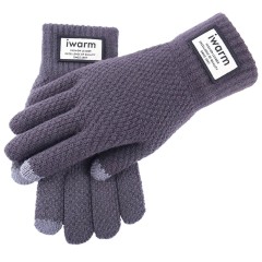 Manusi TouchScreen iWarm 2 Woolen ST0007 - Gri