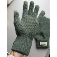 Manusi TouchScreen iWarm 2 Woolen ST0007 - Verde Verde