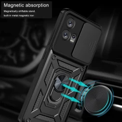Husa pentru Motorola Edge 30 Fusion - Techsuit CamShield Series - Black Negru