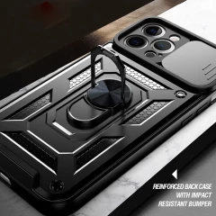 Husa pentru iPhone 12 Pro Max - Techsuit CamShield Series - Black Negru