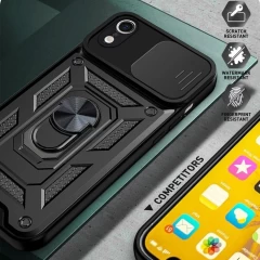 Husa pentru iPhone XR - Techsuit CamShield Series - Black Negru