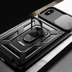 Husa pentru iPhone X / 10 / XS - Techsuit CamShield Series - Black Negru
