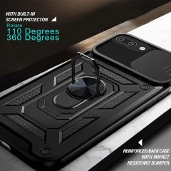 Husa pentru iPhone 7 Plus / 8 Plus - Techsuit CamShield Series - Black Negru